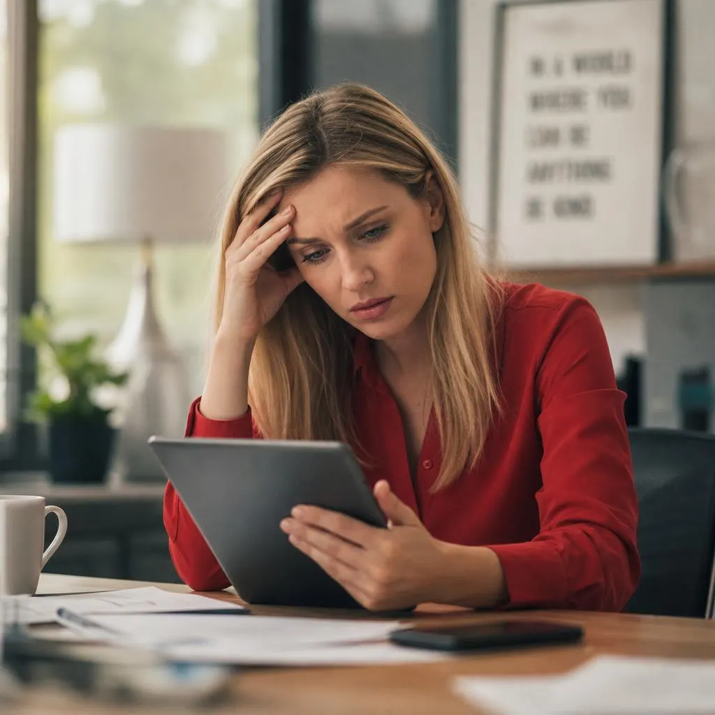Recruiter reviewing candidate profiles on a tablet